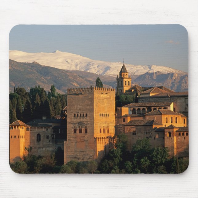 Mousepad Alhambra; Granada; Andaluzia, Espanha, Serra (Frente)