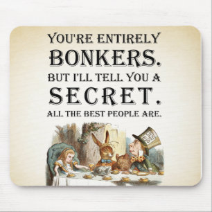 Mousepad Alice In Wonderland - Festa do Chá - Citação do