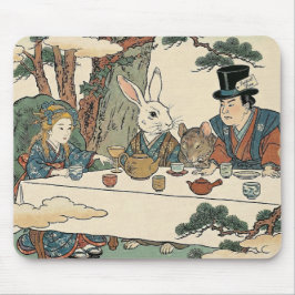 Mousepad Alice Lost in Japan | Ukiyo-e Mad Tea Party