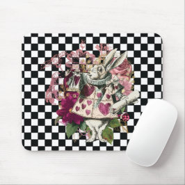 Mousepad Alice no Coelho Elegante na Terra das Maravilhas