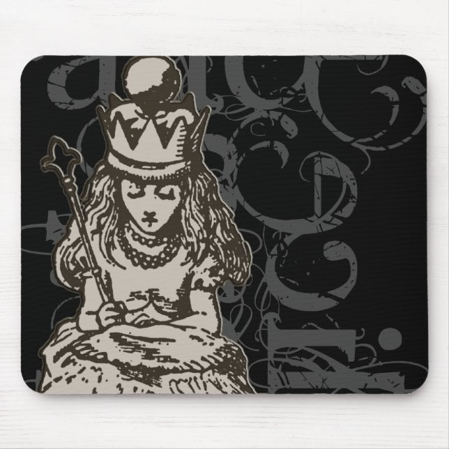 Mousepad Alice no Grunge da rainha Alice do país das (Frente)