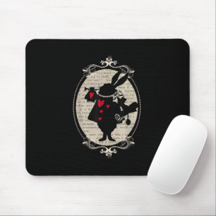 Mousepad Alice no País das Maravilhas Coelho Branco Livro A