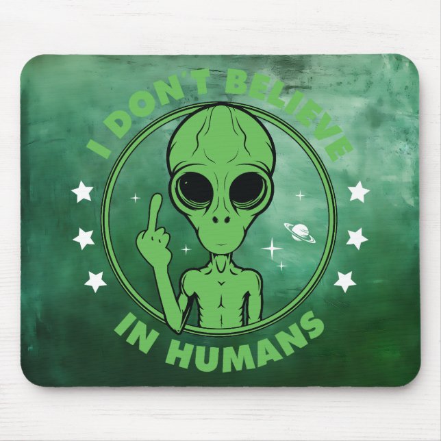 Mousepad Alienígena Anti-Humana (Frente)