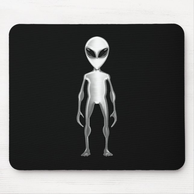 Mousepad Alienígena cinza (Frente)