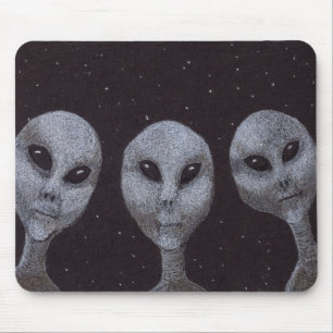 Mousepad Alienígena Cinza