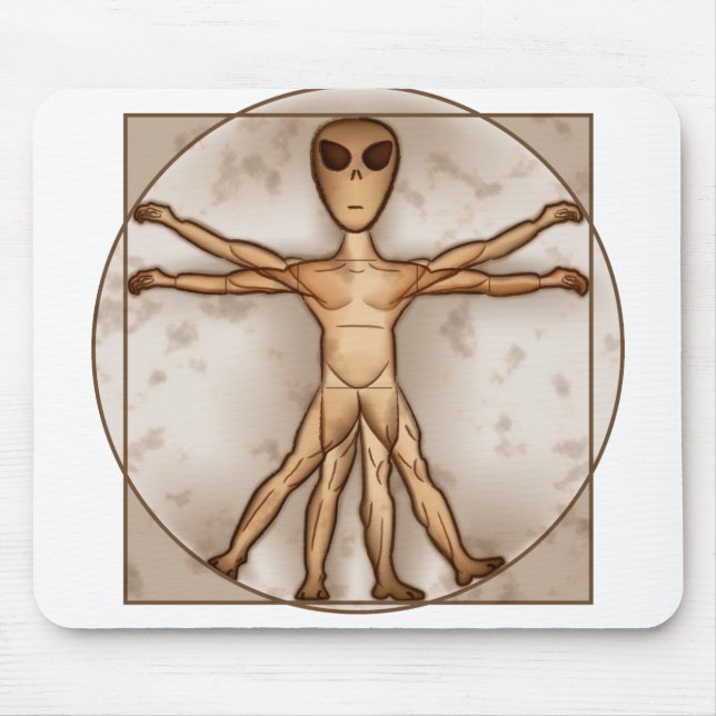 Mousepad Alienígena de Vitruvian (Frente)