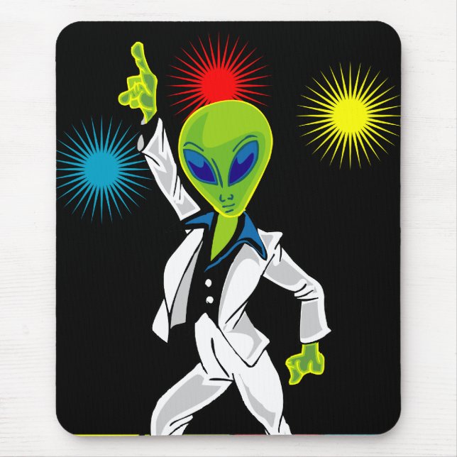 Mousepad Alienígena do disco (Frente)