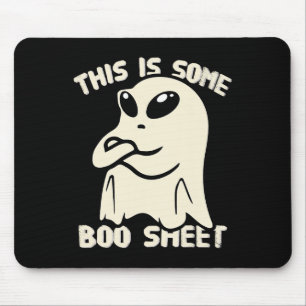 Mousepad Alienígena Engraçada Touro Fantasma Halloween Isto
