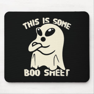 Mousepad Alienígena Engraçada Touro Fantasma Halloween Isto
