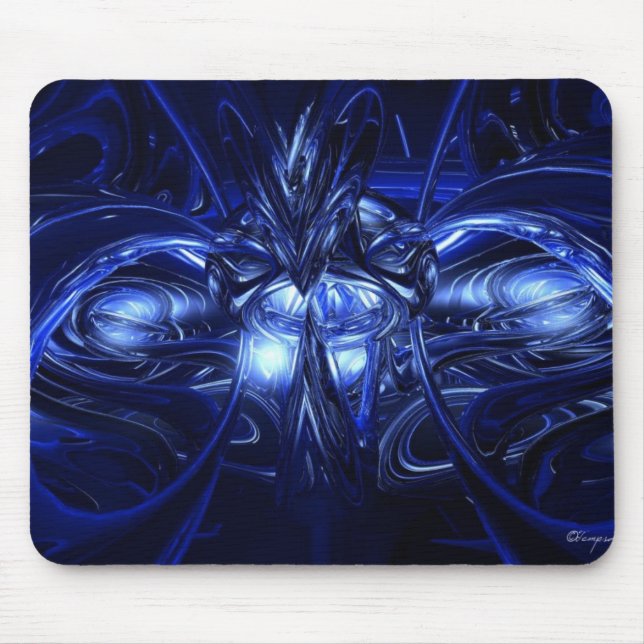 Mousepad Alienígena no azul (Frente)