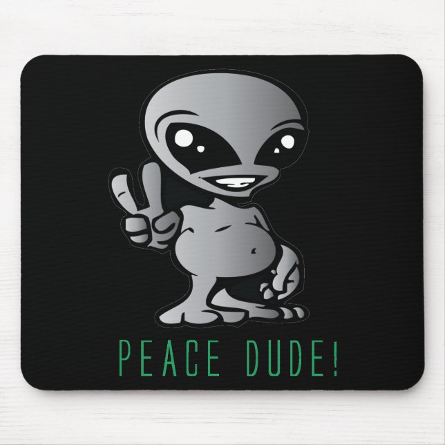 Mousepad Alienígena-Paz (Frente)