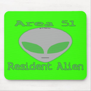 Mousepad Alienígena residente da área 51