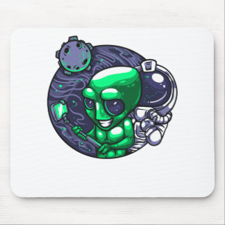 Mousepad Alienígena Selfie Snap Para Ventilador Espacial Do