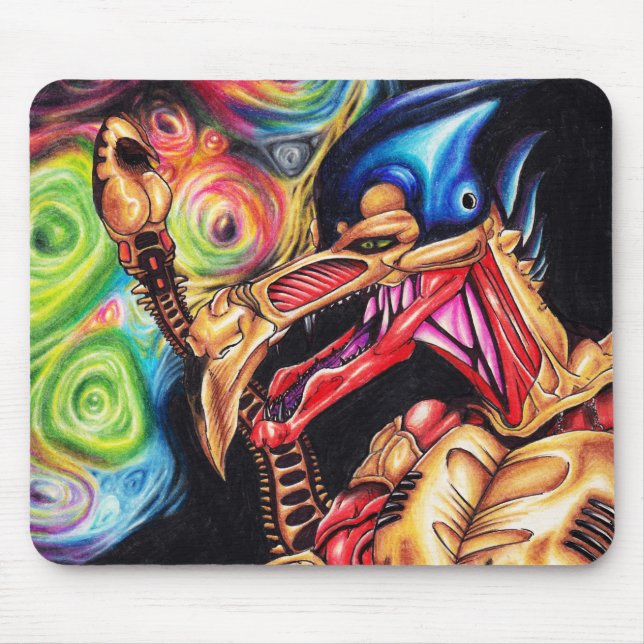 Mousepad Alienígena Sentinel - Arte Sci-Fi (Frente)