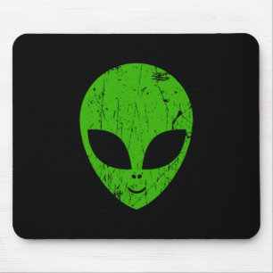 Mousepad alienígena verde da extraterra de ficção científic