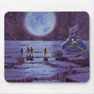 Mousepad Aliens de Rover da terra da ficção científica d