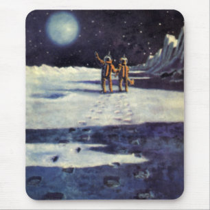 Mousepad Aliens do astronauta da ficção científica do