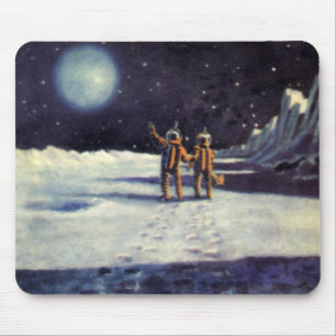 Mousepad Aliens do astronauta da ficção científica do