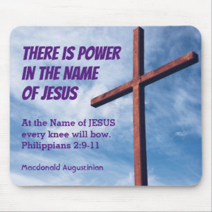 Mousepad ALIMENTAÇÃO Philippians 2:9-11 EM NOME DE JESUS