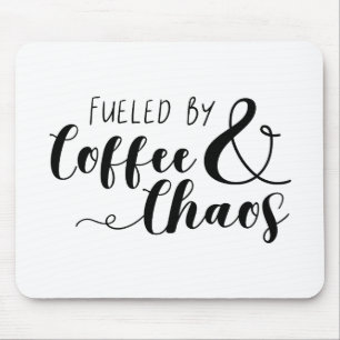 Mousepad Alimentado por café e caos