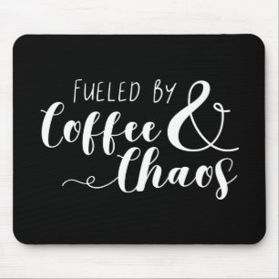 Mousepad Alimentado por café e caos