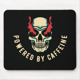 Mousepad Alimentado por Caffeine - Energia do Crânio