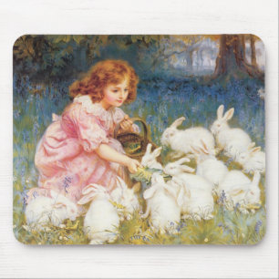 Mousepad Alimentando os coelhos
