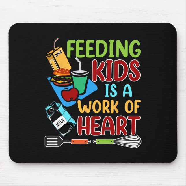 Mousepad Alimentar Crianças É Um Trabalho De Coração Dama D (Frente)