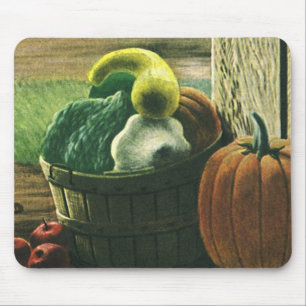 Mousepad Alimentos Antigos, Abóbora de Inverno, Abóbora e M