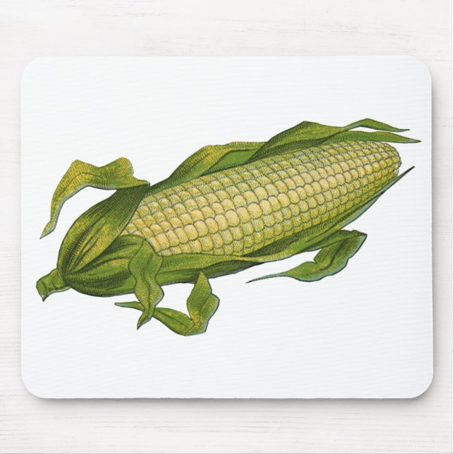 Mousepad Alimentos Antigos, Legumes Saudáveis, Milho na Esp (Frente)