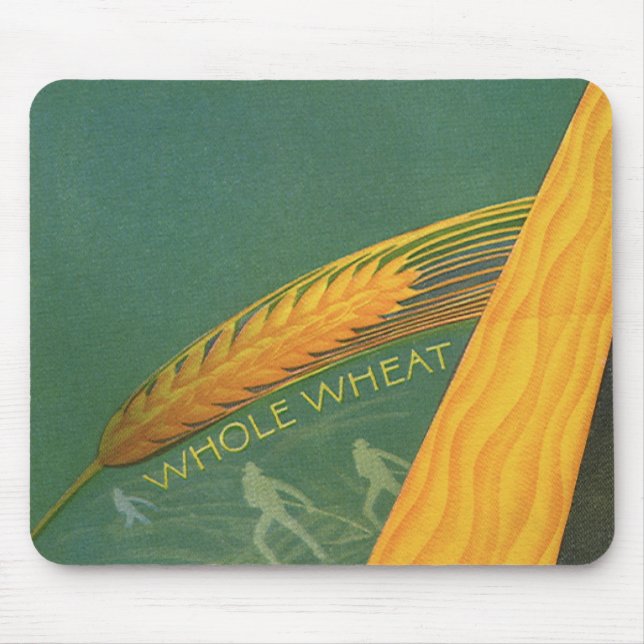 Mousepad Alimentos Saudáveis Antigos, Pão de Trigo Integral (Frente)
