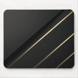 Mousepad Alinhamento Dourado — Preto e Dourado Minimalista
