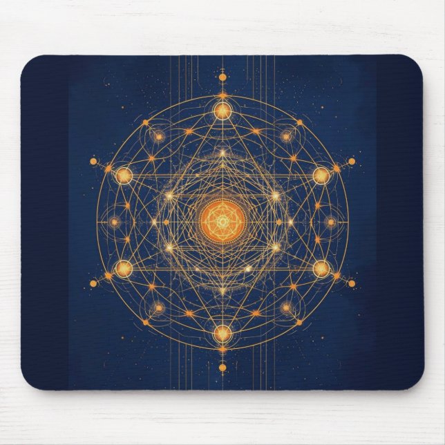 Mousepad Alinhamento Estelar: A Geometria da Luz Interior (Frente)