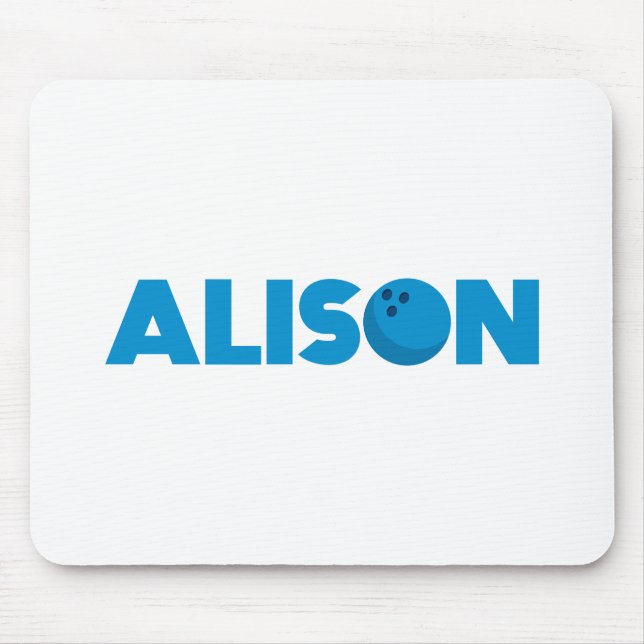 Mousepad Alison boliche (Frente)