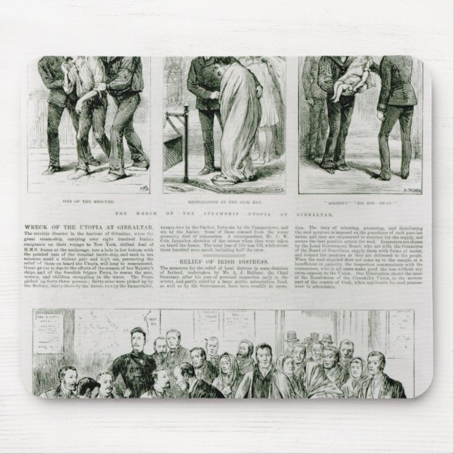 Mousepad Alivio da aflição irlandesa (Frente)