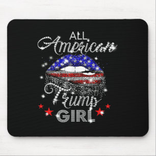 Mousepad All American Trump Girl Diamond