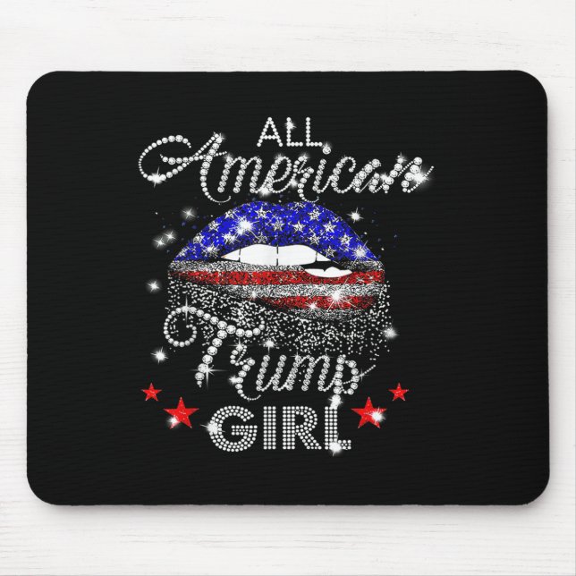 Mousepad All American Trump Girl Diamond (Frente)
