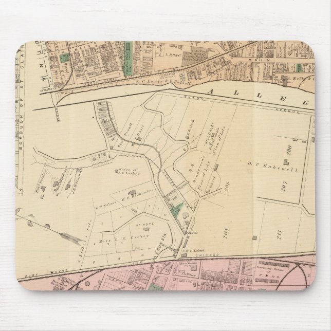 Mousepad Allegheny ward 9 Sharpsburg (Frente)