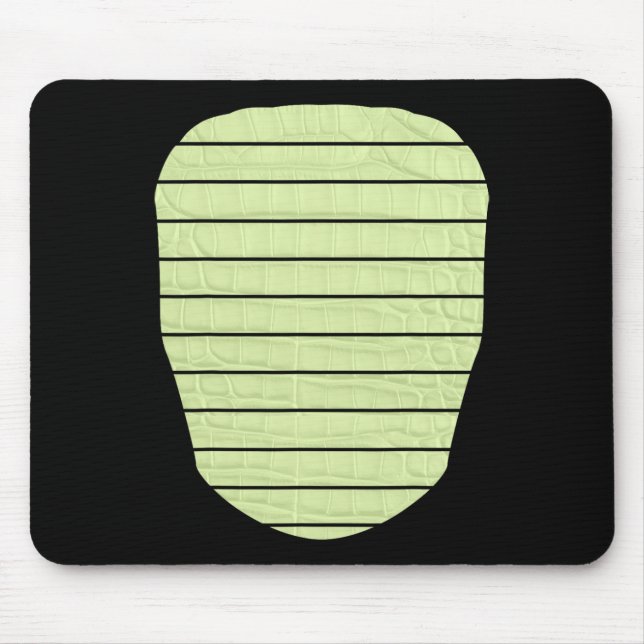 Mousepad Alligator Crocodile Lizard Dinosaur Belly Hallowee (Frente)