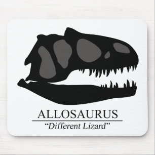 Mousepad Allosaurus Skull