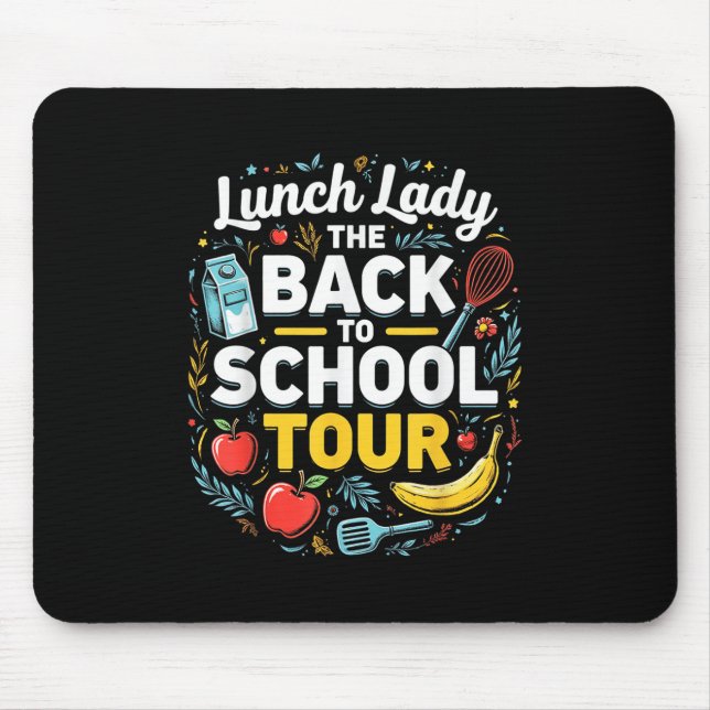 Mousepad Almoçadora De Volta À Escola 2025 Turnê Comida Hum (Frente)