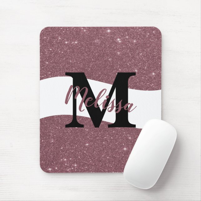 Mousepad Almofada de mouse personalizada com glitter (Com mouse)
