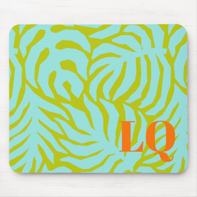 Mousepad Almofada de Mouse Personalizada Folha de Palma Aqu (Frente)