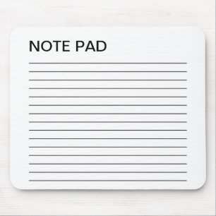 MOUSEPAD ALMOFADA DE NOTA