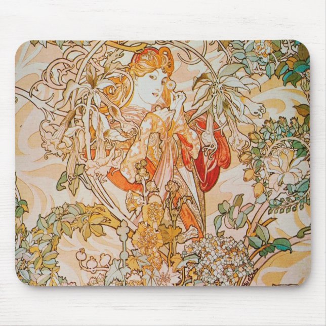 Mousepad Almofada de rato Art Nouveau (Frente)