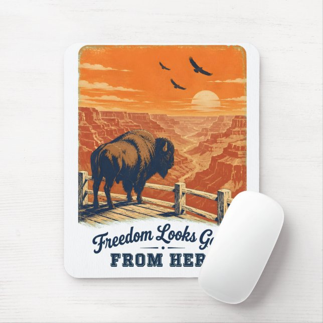 Mousepad Almofada de Rato Canyon Freedom Looks Good (Com mouse)