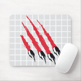 Mousepad Almofada de Rato com Marcas de Garra de Monstro