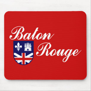 Mousepad Almofada de rato da bandeira de Baton Rouge, Louis