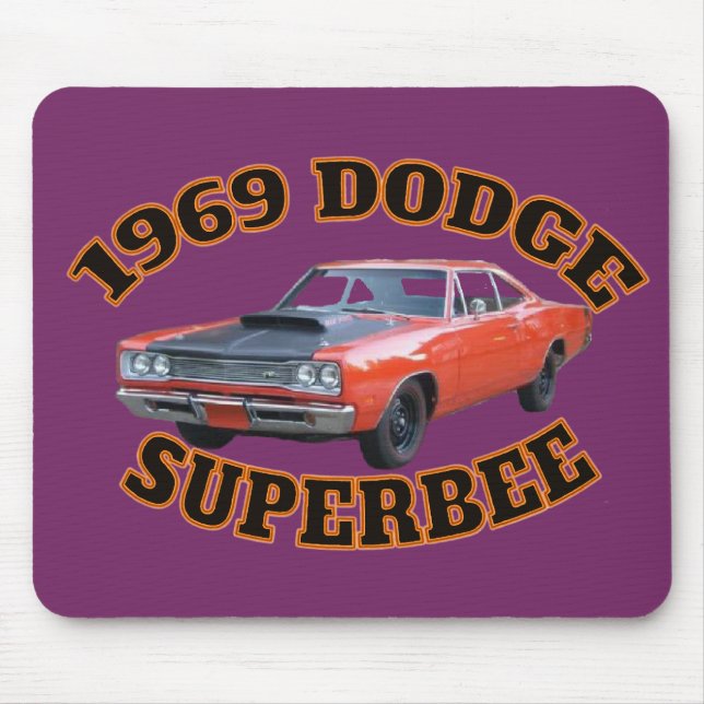 Mousepad Almofada de rato de 1969 Dodge Superbee (Frente)