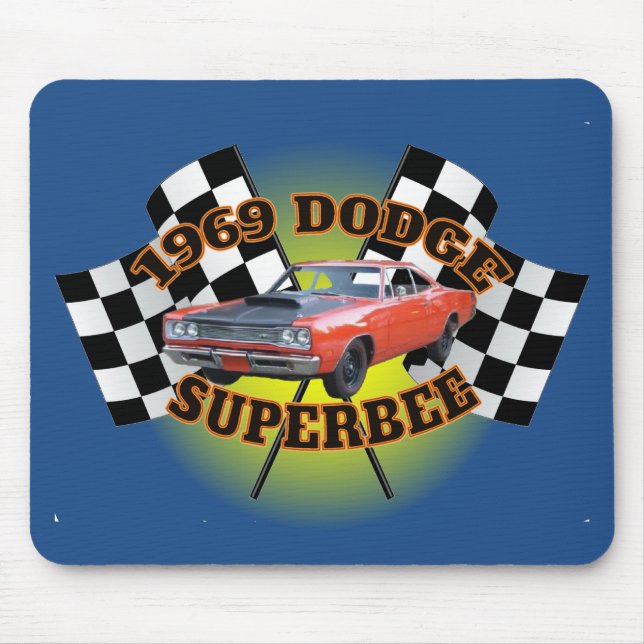 Mousepad Almofada de rato de 1969 Dodge Superbee (Frente)
